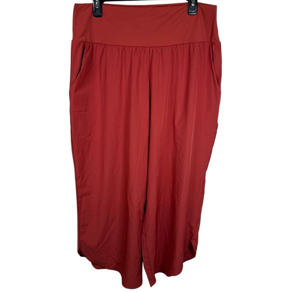 HALARA Breezeful Flowy Pant in Vibrant Rust Orange Color Size XL